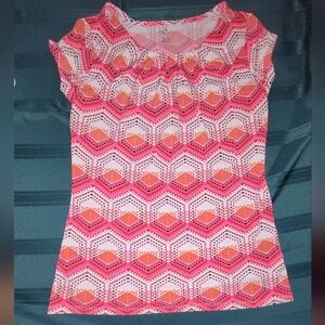 Womens Petite Small Top Multi Colored